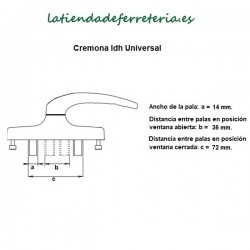 Cremona Manilla Universal ID pala 14 mm